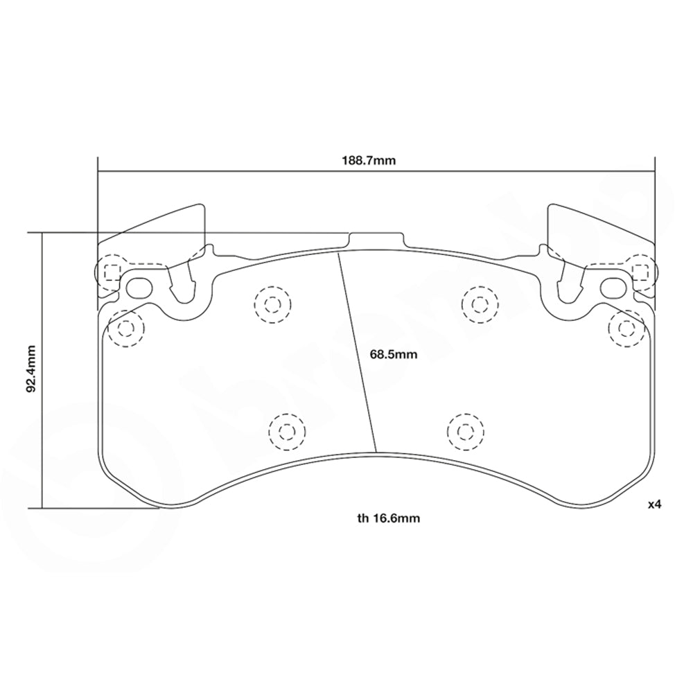 Set pastiglie Brembo Sport | HP2
07.D435.26 - Autobox