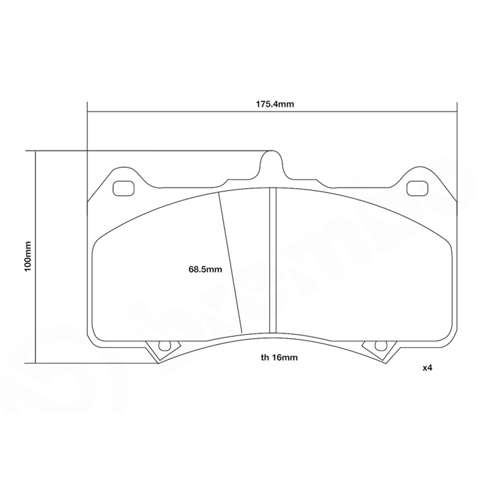Set pastiglie Brembo Sport | HP2
07.D435.29 - Autobox