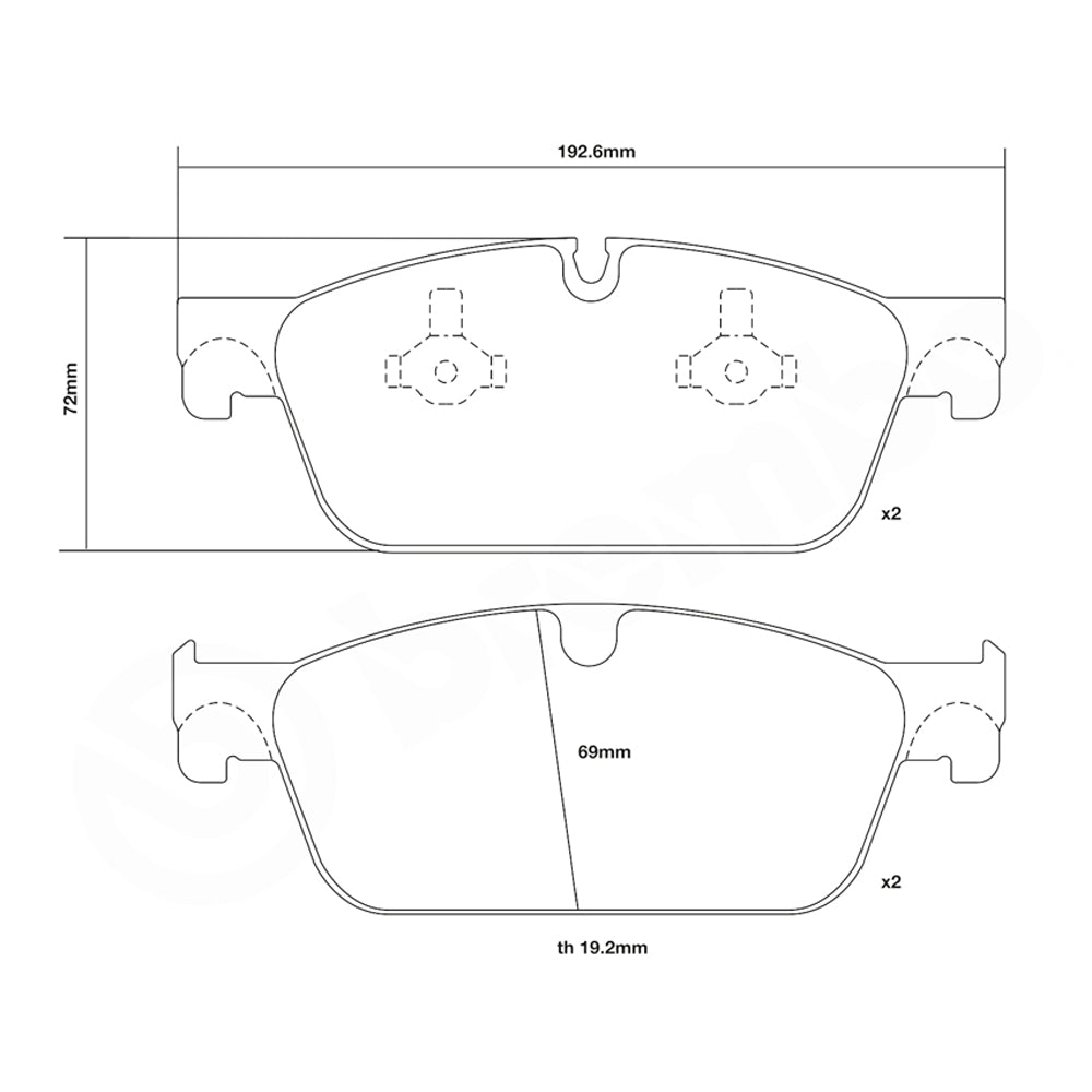 Set pastiglie Brembo Sport | HP2
07.D435.47 - Autobox