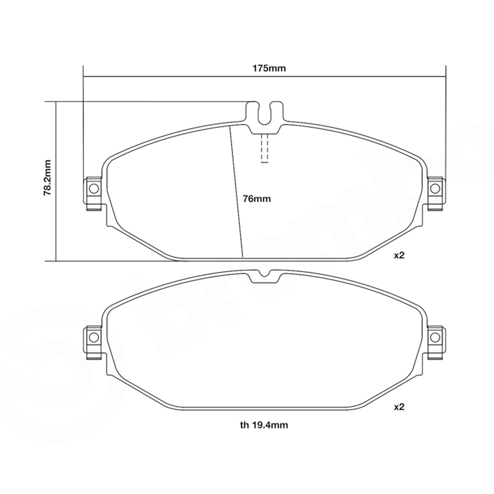 Set pastiglie Brembo Sport | HP2
07.D435.50 - Autobox