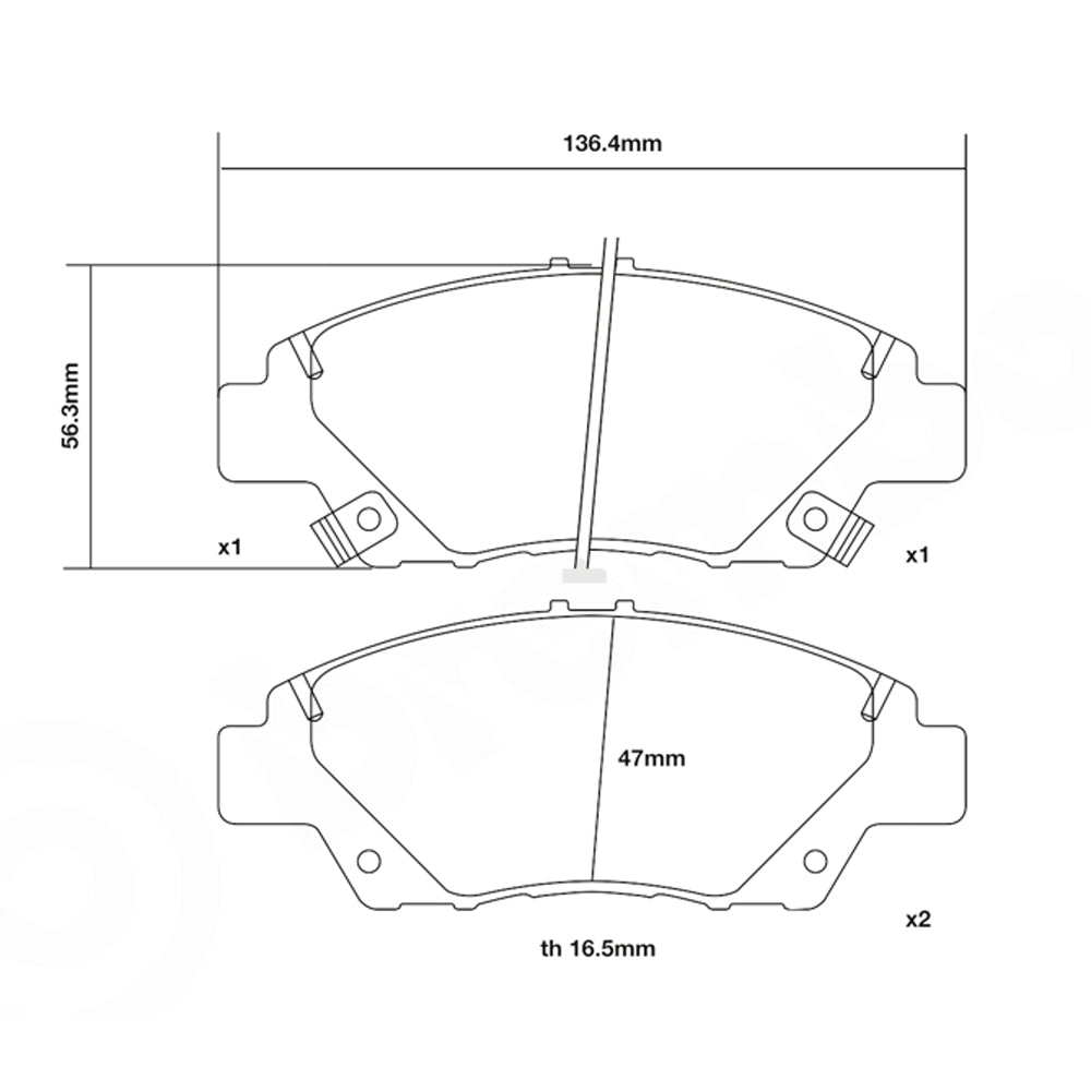 Set pastiglie Brembo Sport | HP2
07.D435.55 - Autobox