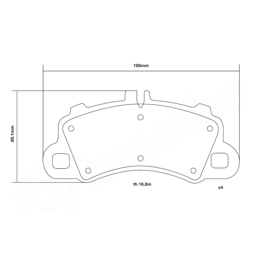 Set pastiglie Brembo Sport | HP2
07.D435.63 - Autobox