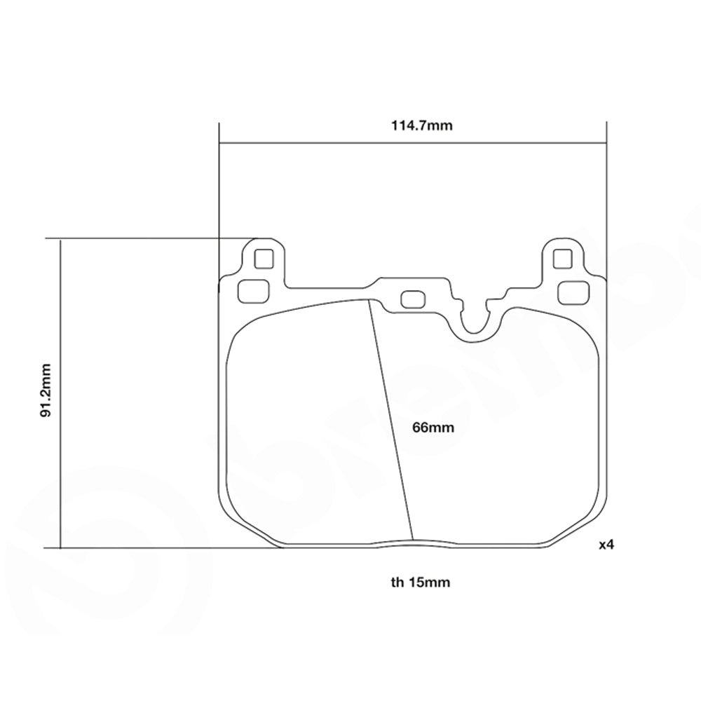 Set pastiglie Brembo Sport | HP2
07.D435.64 - Autobox