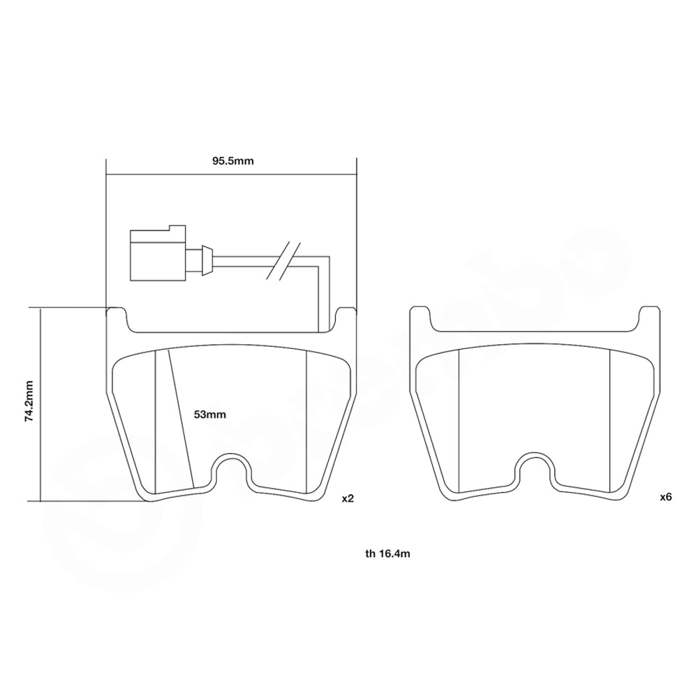 Set pastiglie Brembo Sport | HP2
07.D435.65 - Autobox