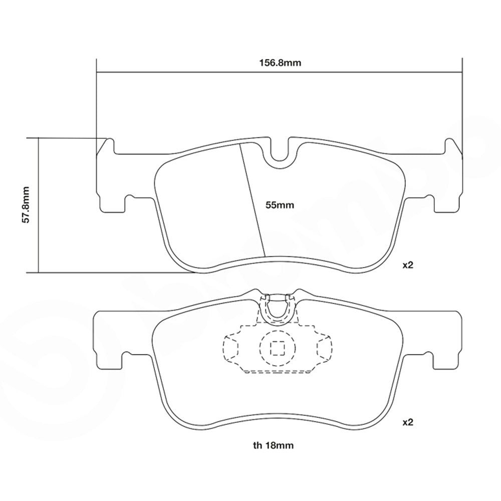 Set pastiglie Brembo Sport | HP2
07.D435.66 - Autobox