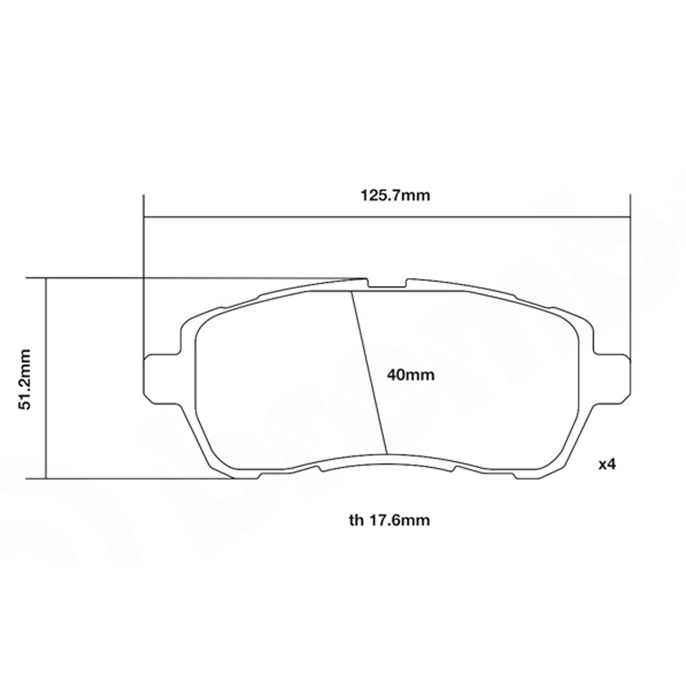 Set pastiglie Brembo Sport | HP2
07.D435.67 - Autobox
