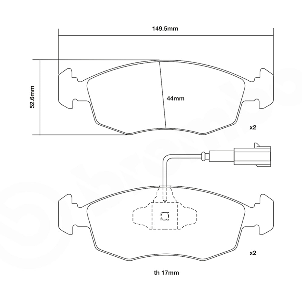 Set pastiglie Brembo Sport | HP2
07.D435.72 - Autobox