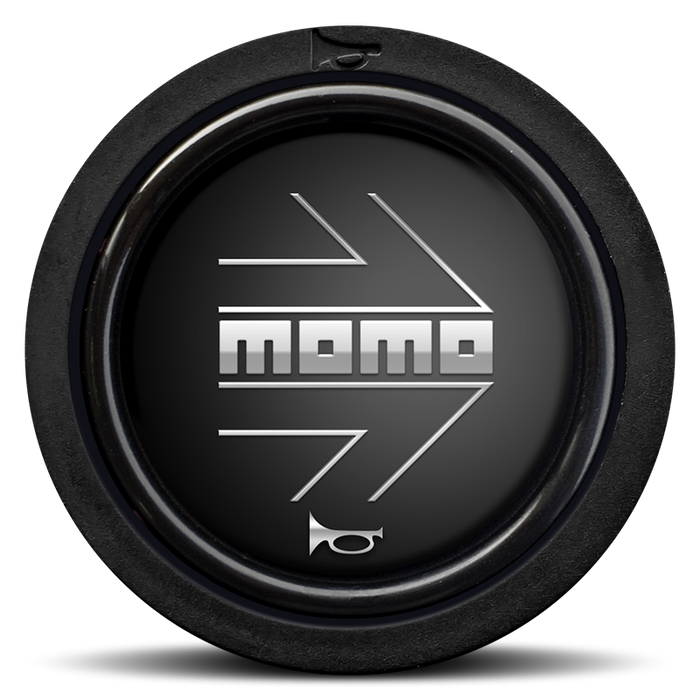 MOMO Horn Button 2 Contact - Arrow Matt Black