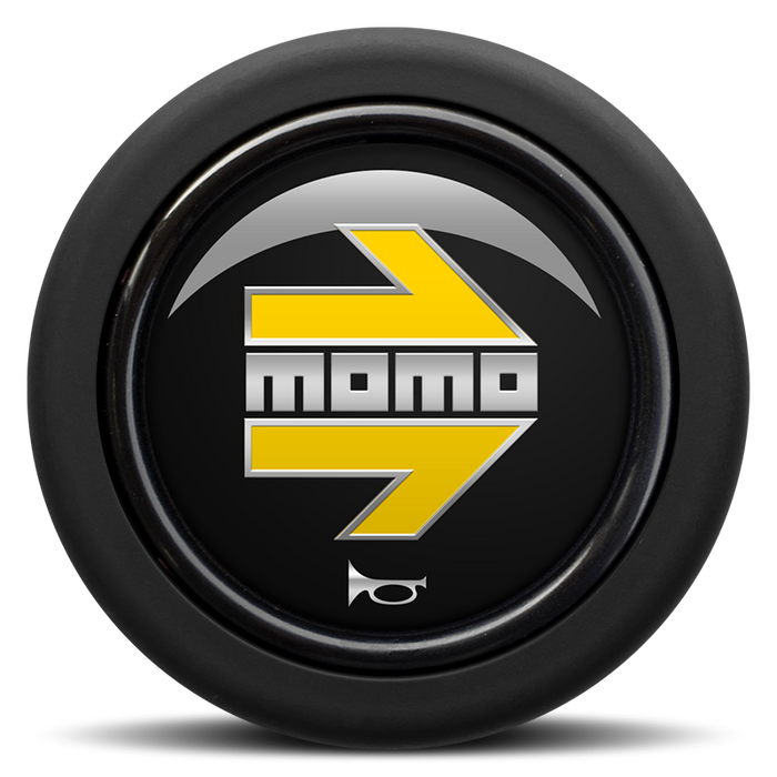 MOMO Standard Horn Button 1 Contact - Arrow Gloss Black